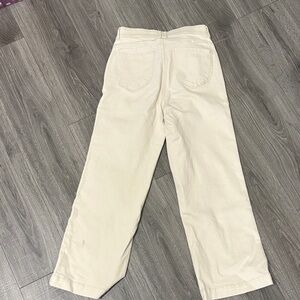 Draper James Cream Wide Leg Jeans